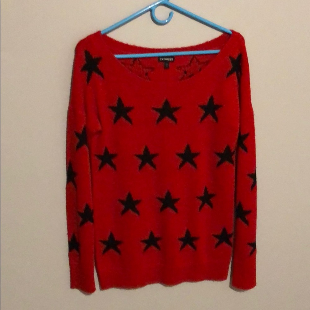 Final sale! EXPRESS. Patriotic stars sweater. Small